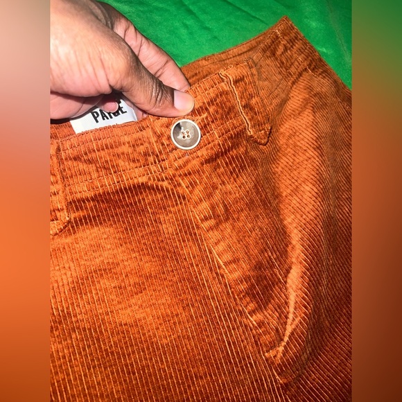 PAIGE Nellie Burnt Orange Rust Corduroy Trousers size 29 - Picture 5 of 12